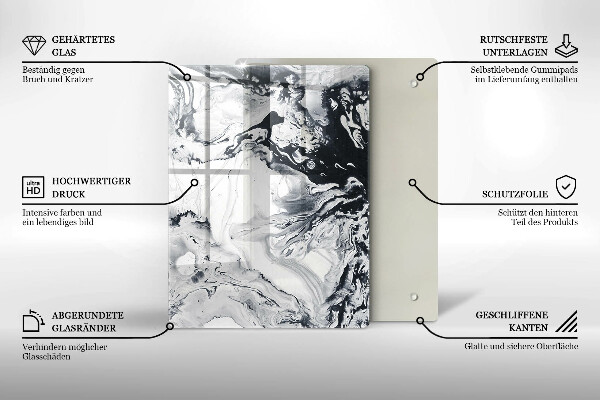 Steklena podloga za rezanje Sadež limone