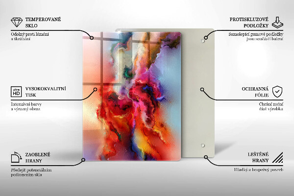 Steklena podloga za rezanje Kava in fižol