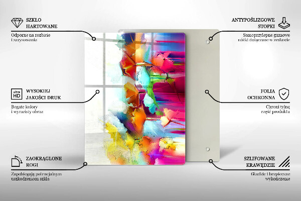 Steklena podloga za rezanje Sadje avokada