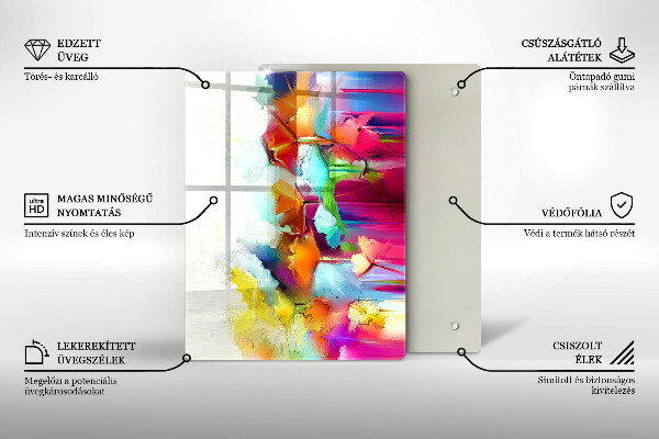 Steklena podloga za rezanje Sadje avokada