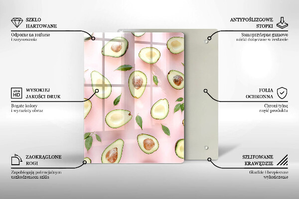 Steklena podloga za rezanje Sadje in zelenjava