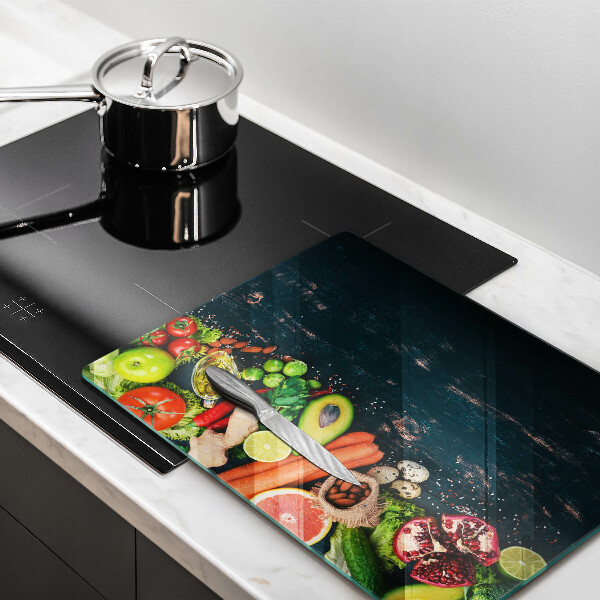 Steklena podloga za rezanje Sadje in zelenjava