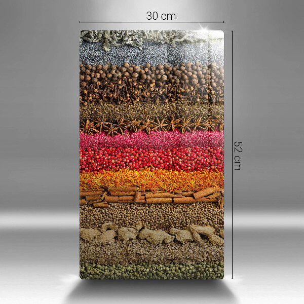 Steklena podloga za rezanje Pisane začimbe