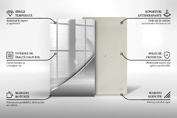 Steklena podloga za rezanje Kovinske oblike
