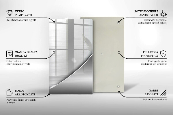 Steklena podloga za rezanje Kovinske oblike