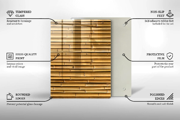 Steklena podloga za rezanje Kovinske oblike