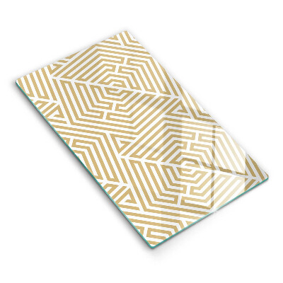 Steklena podloga za rezanje Geometrijske črte