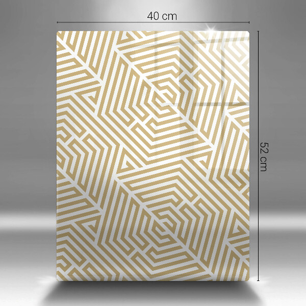 Steklena podloga za rezanje Geometrijske črte