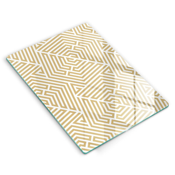 Steklena podloga za rezanje Geometrijske črte