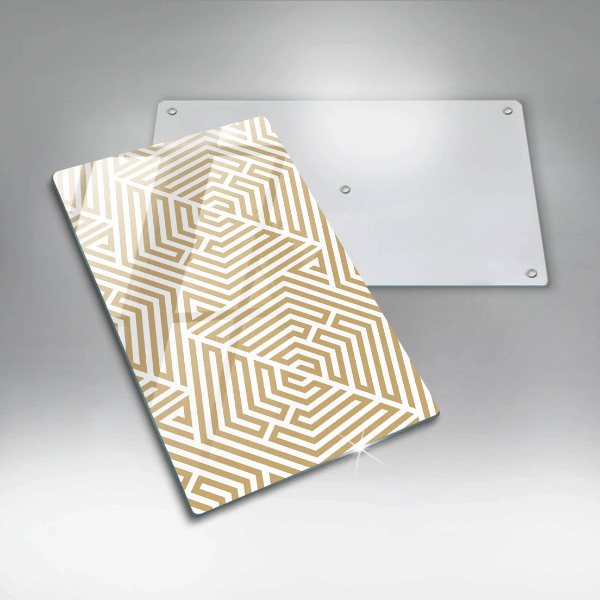 Steklena podloga za rezanje Geometrijske črte