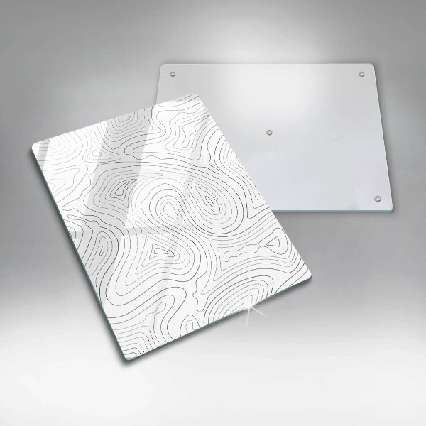 Steklena podloga za rezanje Abstraktne oblike