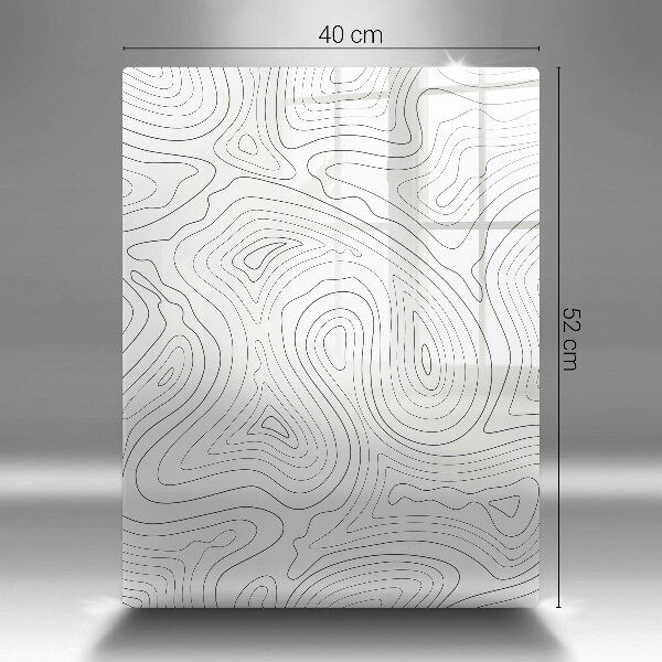 Steklena podloga za rezanje Abstraktne oblike