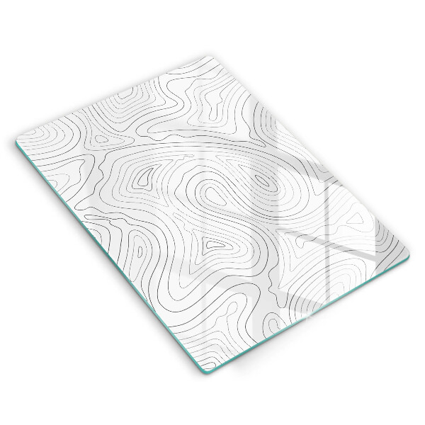 Steklena podloga za rezanje Abstraktne oblike