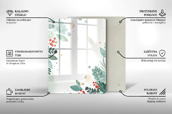 Steklena podloga za rezanje Abstraktne oblike