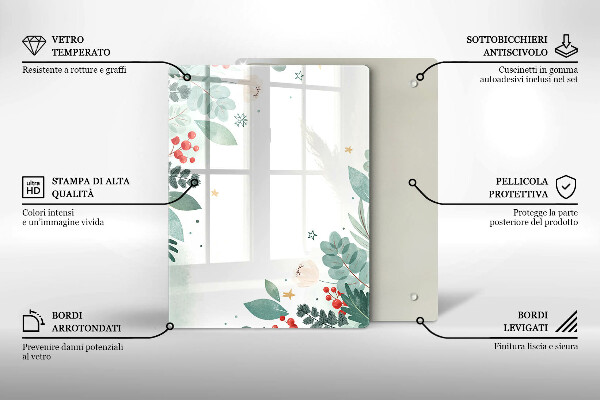 Steklena podloga za rezanje Abstraktne oblike