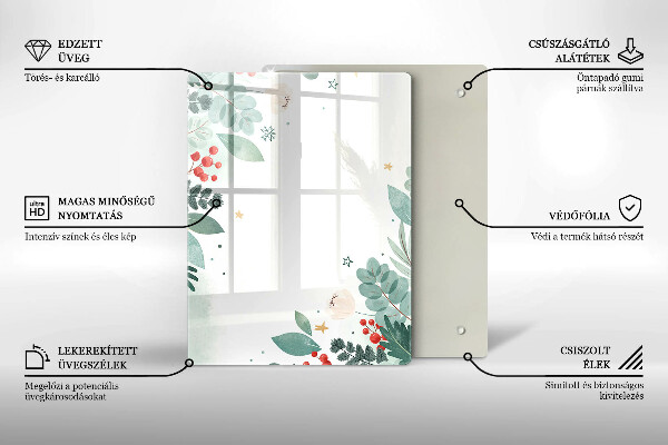 Steklena podloga za rezanje Abstraktne oblike