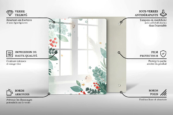 Steklena podloga za rezanje Abstraktne oblike