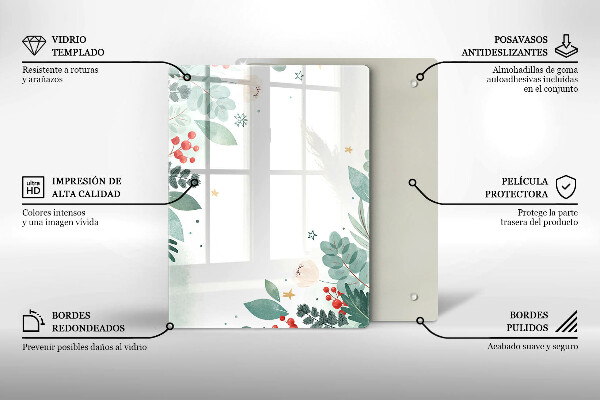 Steklena podloga za rezanje Abstraktne oblike