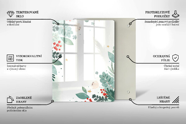 Steklena podloga za rezanje Abstraktne oblike