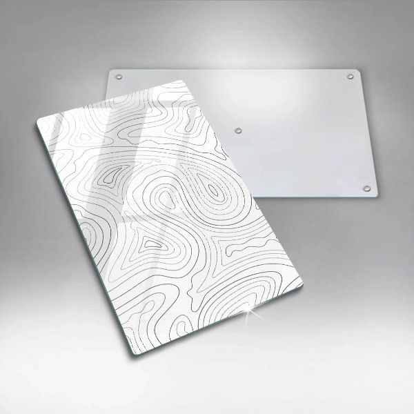 Steklena podloga za rezanje Abstraktne oblike