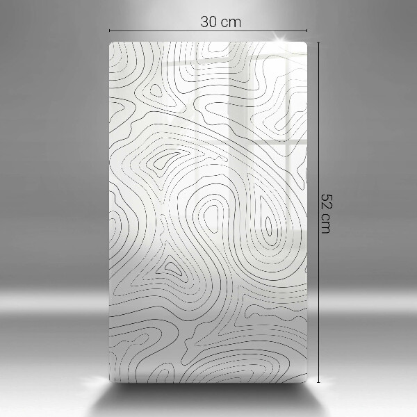 Steklena podloga za rezanje Abstraktne oblike