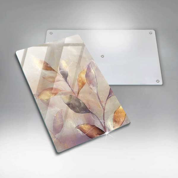 Steklena podloga za rezanje Poslikani boho listi