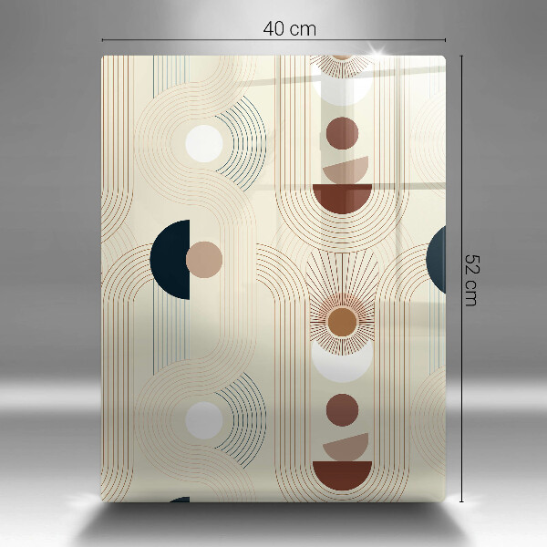 Steklena podloga za rezanje Boho geometrijske oblike