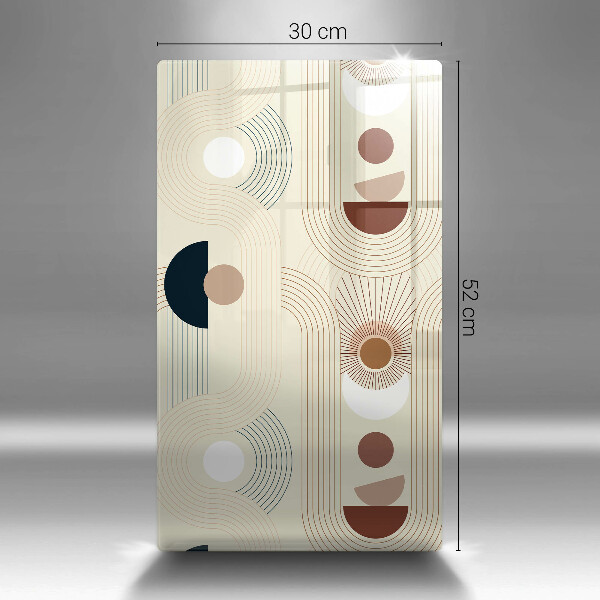 Steklena podloga za rezanje Boho geometrijske oblike