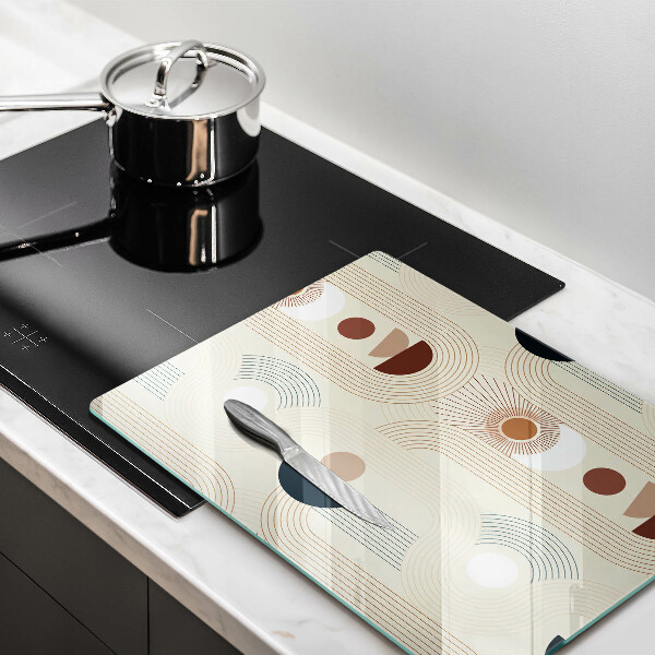 Steklena podloga za rezanje Boho geometrijske oblike