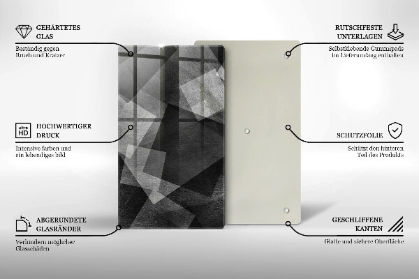 Steklena podloga za rezanje Geometrijska abstrakcija
