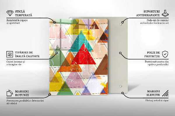 Steklena podloga za rezanje Pisano nebo