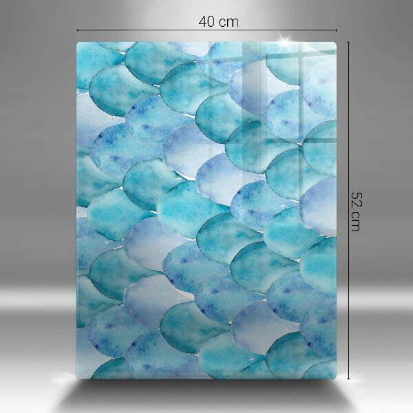 Steklena podloga za rezanje Akvarelne lestvice