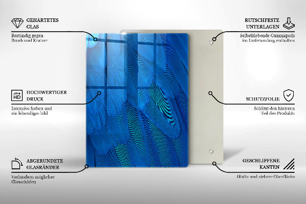 Steklena podloga za rezanje Akvarelne lestvice