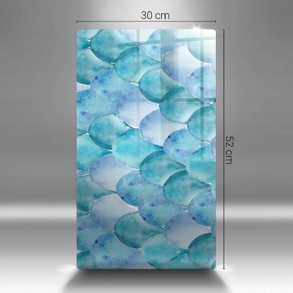 Steklena podloga za rezanje Akvarelne lestvice