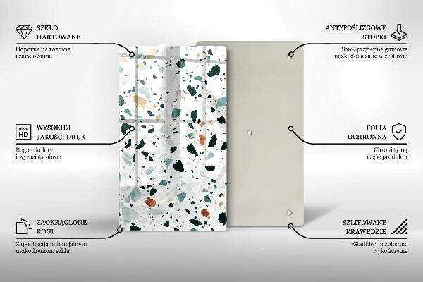 Steklena podloga za rezanje Lahka kamenina