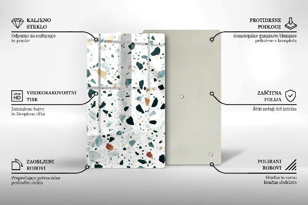 Steklena podloga za rezanje Lahka kamenina