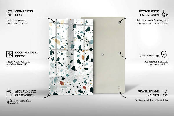 Steklena podloga za rezanje Lahka kamenina