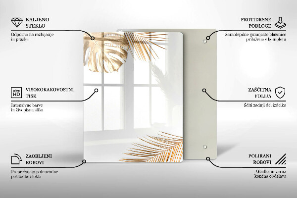 Steklena podloga za rezanje Lahka kamenina