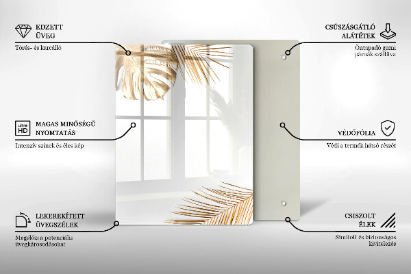 Steklena podloga za rezanje Lahka kamenina