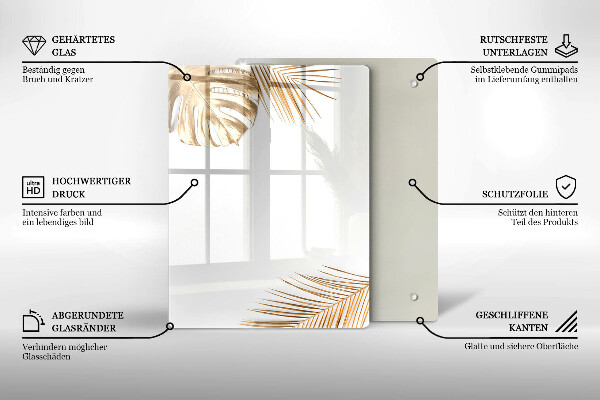 Steklena podloga za rezanje Lahka kamenina