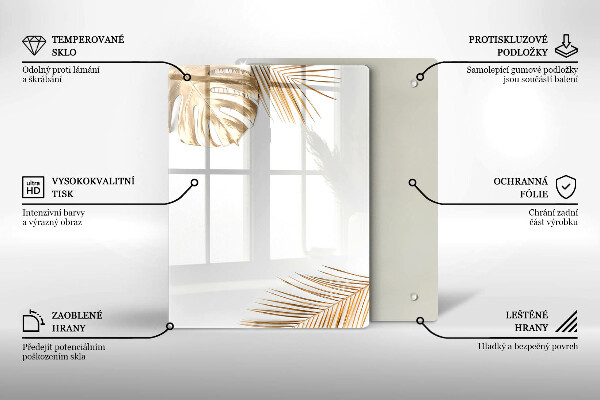 Steklena podloga za rezanje Lahka kamenina