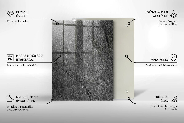 Steklena podloga za rezanje Valovi morske vode