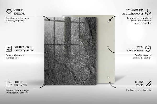 Steklena podloga za rezanje Valovi morske vode