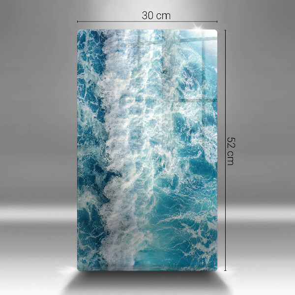 Steklena podloga za rezanje Valovi morske vode