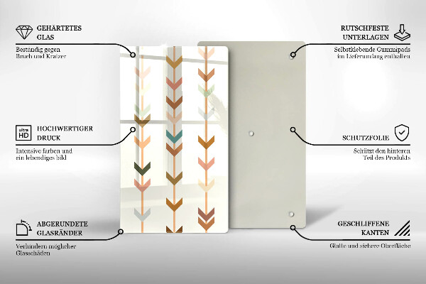 Steklena podloga za rezanje Geometrijski elementi