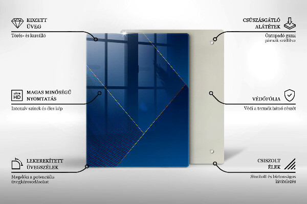 Steklena podloga za rezanje Geometrijski elementi