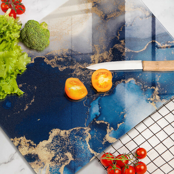 Steklena podloga za rezanje Elegantno ozadje in zlato