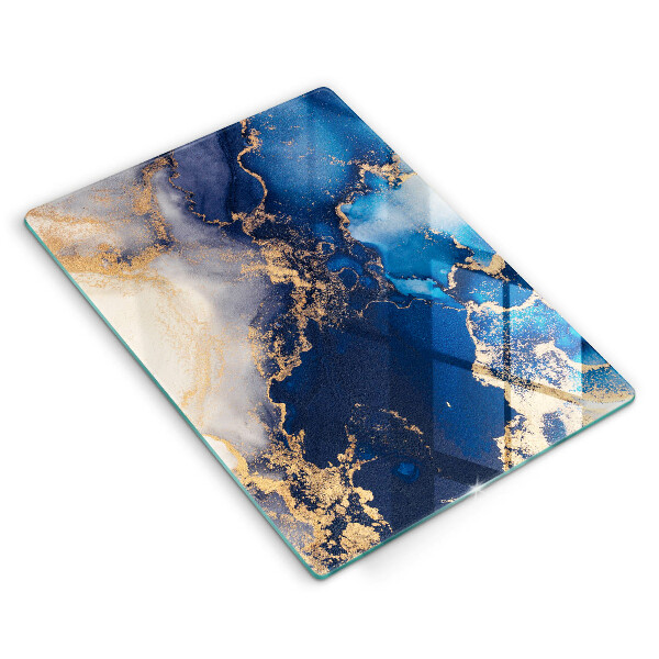 Steklena podloga za rezanje Elegantno ozadje in zlato