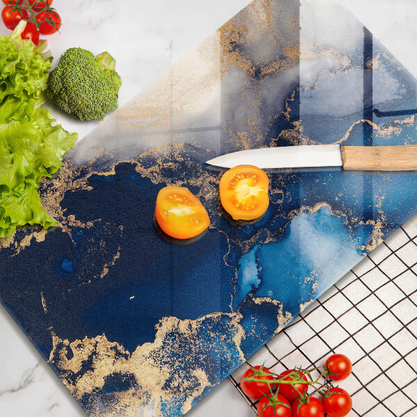 Steklena podloga za rezanje Elegantno ozadje in zlato