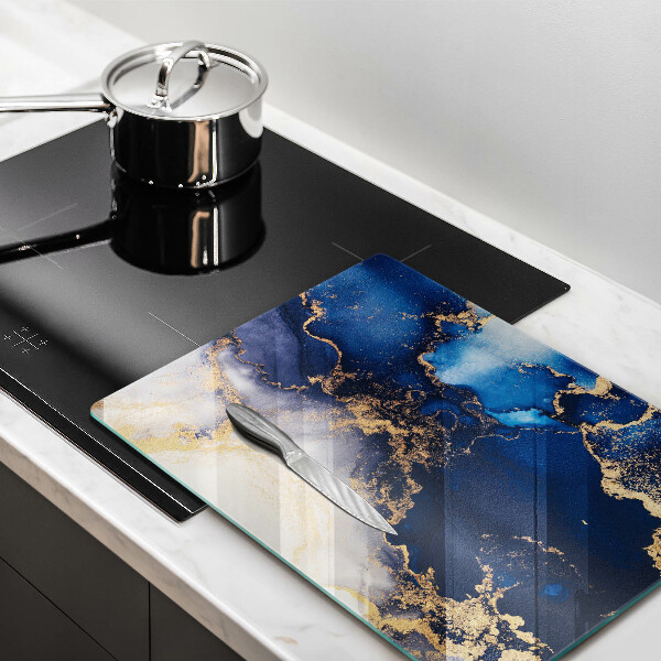 Steklena podloga za rezanje Elegantno ozadje in zlato